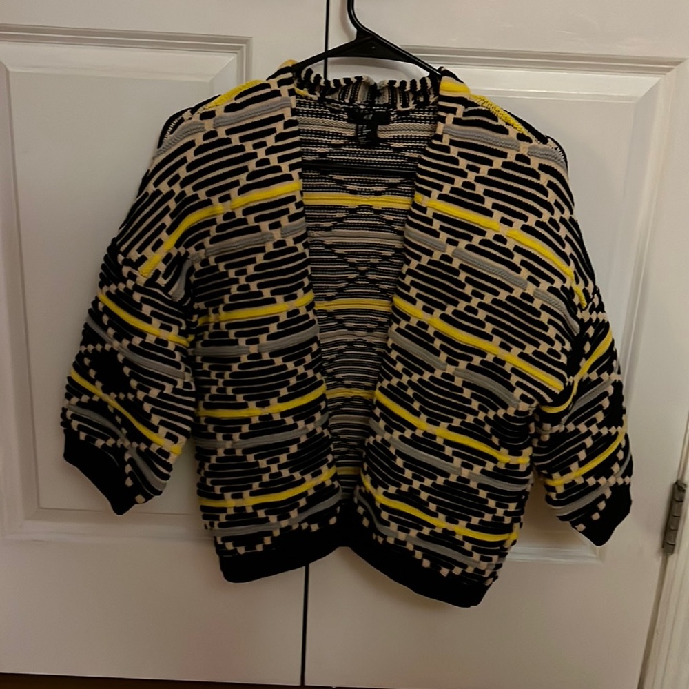 Thick stretchy woven cardigan/ open sweater H&M